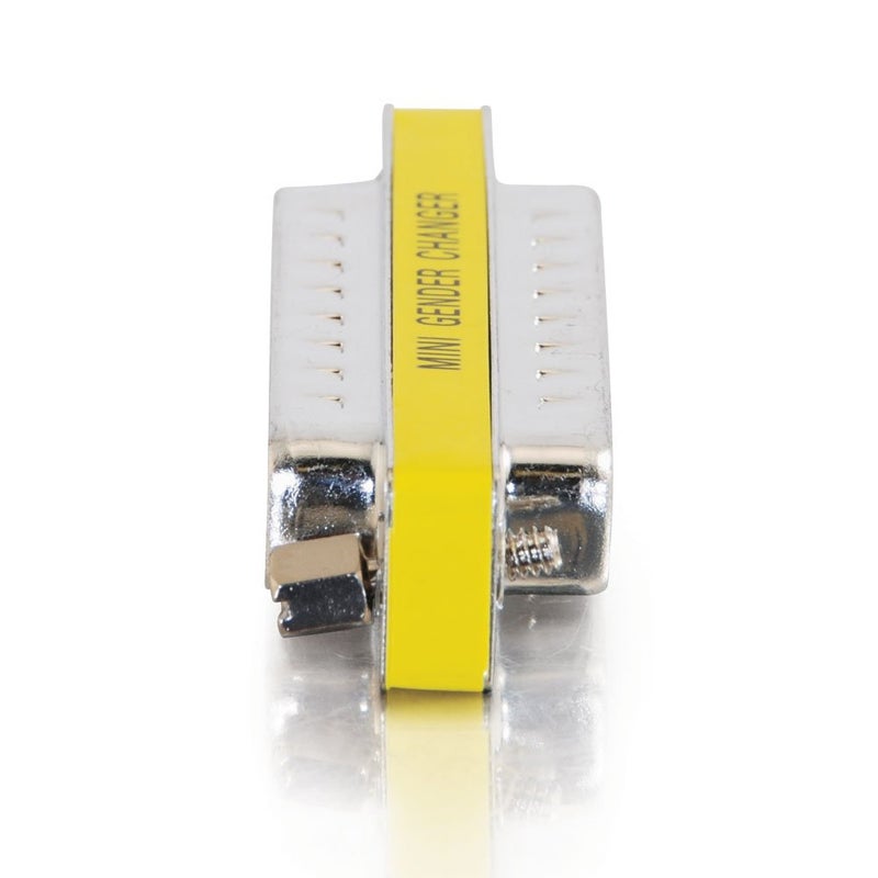 C2G 02776 DB25 M/M Mini Gender Changer/Coupler, Nickel, 6.5 Inch - Image 2